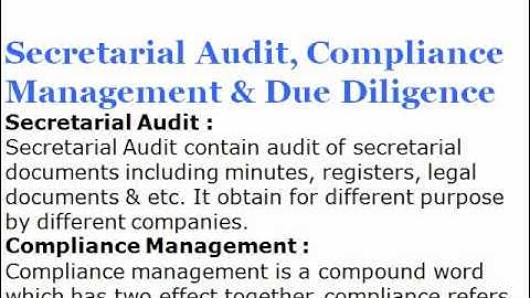 fhl website presentation PART 45 CS Professional Secretarial Audit, Compliance Management & Due Dili