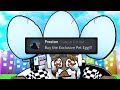 😧When Preston Says BUY THE EXCLUSIVE PET EGG in Pet Simulator X (Roblox)