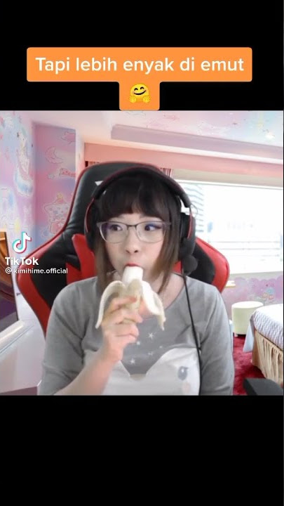 viral kimi himi menghayati saat makan pisang