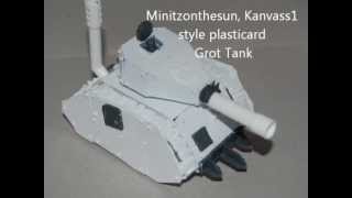 Warhammer 40k Ork Grot Tank Minitzonthesun, Kanvass1 style (Unpainted)
Can we get 5 likes?! ;D
Subscribe: http://www.youtube.com/subscription_center?add_user=minipainterv&annotation_id=annotation_582858&src_vid=SZIQKWzA-zE&feature=iv
Music: MacLoad
In this video Im gonna show you my unpainted grot tank. I followed Kanvass1 tutorial but took the style from Minitzonthesun. I used mostly plasticard and a few leftover ork bitz. I think mine turned out really nice, Im gonna paint it in a goff or evil sunz theme. Im gonna play them as big guns.
TAGS: Space Marine Warhammer 40K Machinima Inside Gaming Warhammer 40,000 Space Marine Warhammer 40k Space Marine Warhammer THQ VGR Video Game Review Lawrence Sonntag Devastator Class Tactical Class Assault Class Chainsword Captain Titus Mark Strong Orks Killing Orks Decimating Orks Dismembering Orks Multiplayer Ultramarines 3rd Person Shooter Machinima Realm Machinima Respawn Machinima Sports ETC Entertainment Tech Culture how to Warhammer 40k Ork Grot Tank Minitzonthesun, Kanvass1 style (Unpainted)