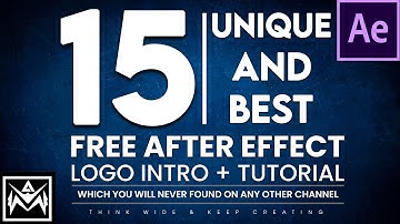 Top 15 Unique After Effect Logo Intro Templates | After Effect Tutorial