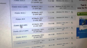 How to get a older version of iTunes