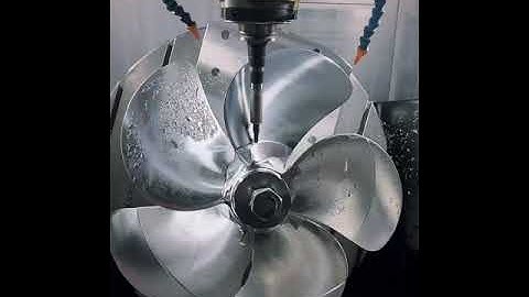 Createproto 5-axis machining center system to finish composite propeller blades