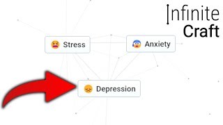 Getting Depression in Infinite Craft Tutorial & Speedrun screenshot 2