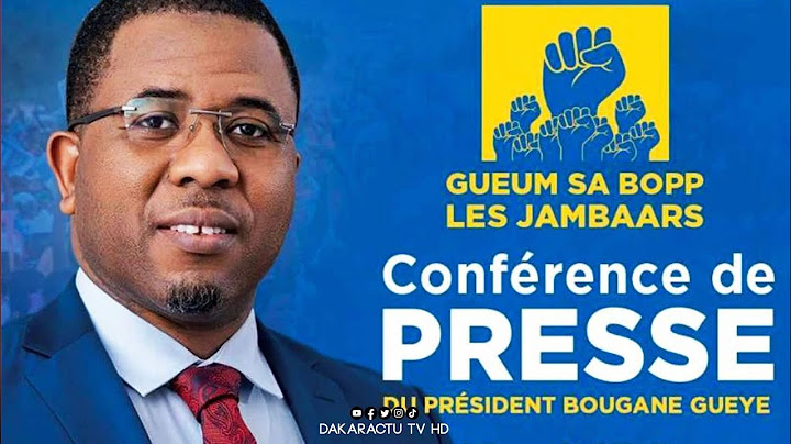 Direct : conference de presse Bougane Gueye Dany