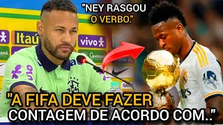 🚨 Olha o que NEYMAR falou HOJE DE VINI JR EM FORTE DESABAFO..!😯