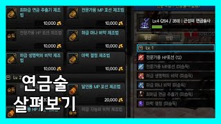 던전앤파이터 연금술사의 아이템을 살펴봤습니다.