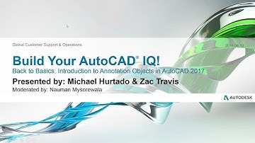 Introduction to Annotation Objects - AutoCAD LT 2017 WEBINAR  - AutoCAD