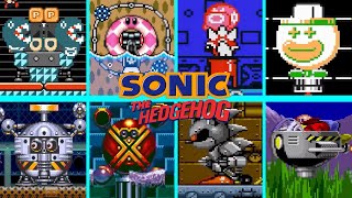 Sonic 1, 2, 3\&K All Bosses REMADE in Super Mario Maker 2