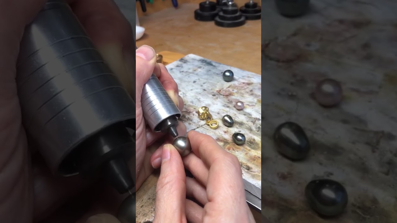 How to drill my Tahitian pearl before making a pendant? 