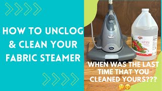 My Fabric Steamer Was Clogged How To Unclog and Clean Your Steam Cleaner with Vinegar