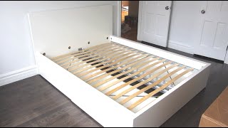 IKEA MALM Platform Bed with 4 Storage Draws | Demo and Review | Luroy Queen