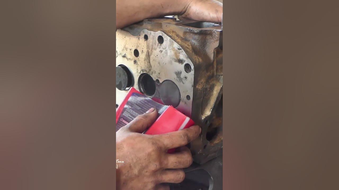 Testing valves water leak down after lapping short shorts video shortsvideo shortsfeed 