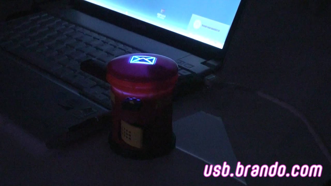 USB Post Box Webmail Notifier with 3-Port Hub - YouTube
