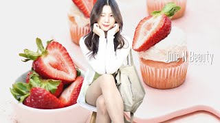 남자들이 좋아죽는..여성스러운 러블리 미니원피스 패션룩.. 줄리랑