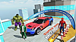 Superhero Car Mega Ramp Driving Tracks- Impossible GT Car Stunts Racing 3D -Android GamePlay screenshot 3