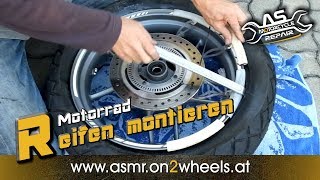 Simply install the motorcycle tire yourself
