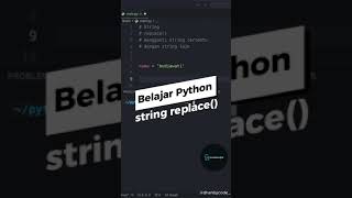 Belajar Python Dasar Untuk Pemula - string replace() dengan studi kasus