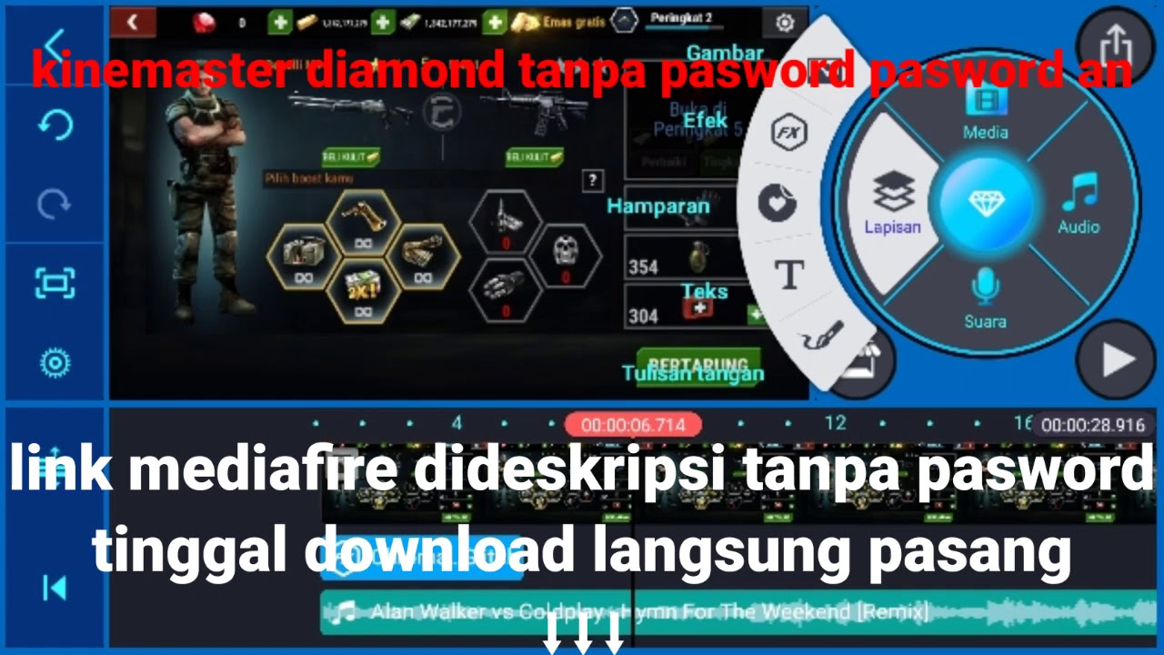 Kinemaster diamond tanpa pasword download link mediafire