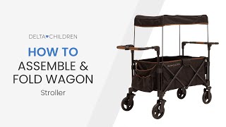 How To Assemble & Fold the Hercules Wagon Stroller (by Delta Children)