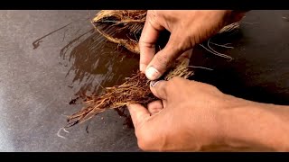 How to make coco peat at home. easy steps. | ගෙදරදීම කොහුබත් හදමු.