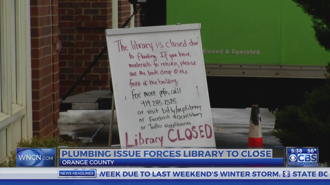 Leak causes library closure