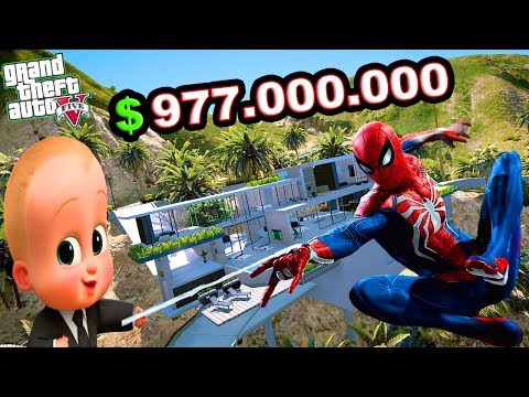 SPIDERMAN'E 977 MİLYON DOLARA EV SATTIM!(AŞIK OLDU) - GTA 5 BEBEK EMLAKÇI MODU