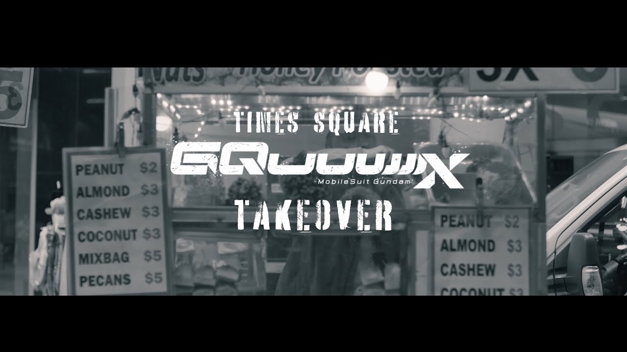 Relive the magic of the Mobile Suit Gundam GQuuuuuuX takeover in Times Square.