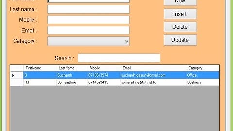 Creating a Phonebook in C sharp part 1