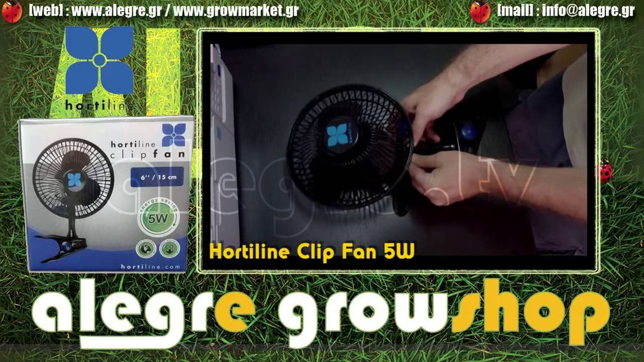Hortiline Clip Fan 5W: Ανθεκτικό κρεμαστό ανεμιστηράκι