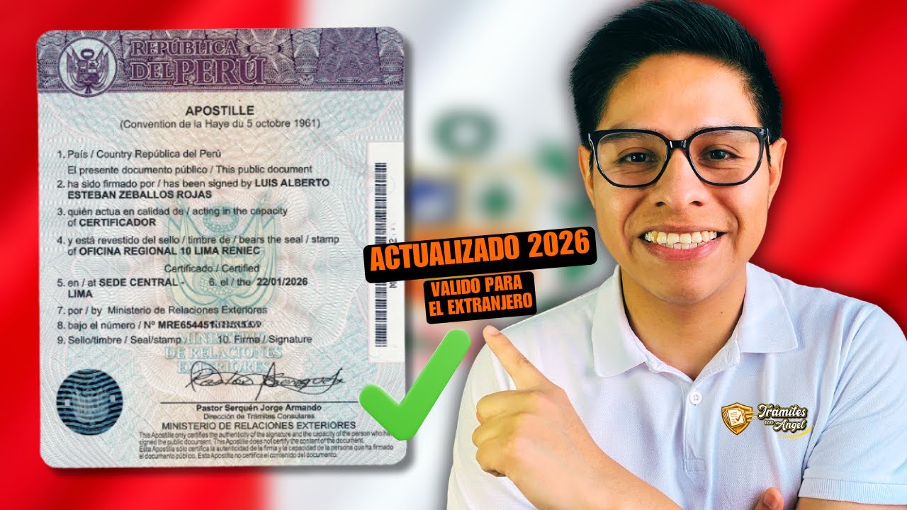 Como apostillar la partida de nacimiento Perú 2025