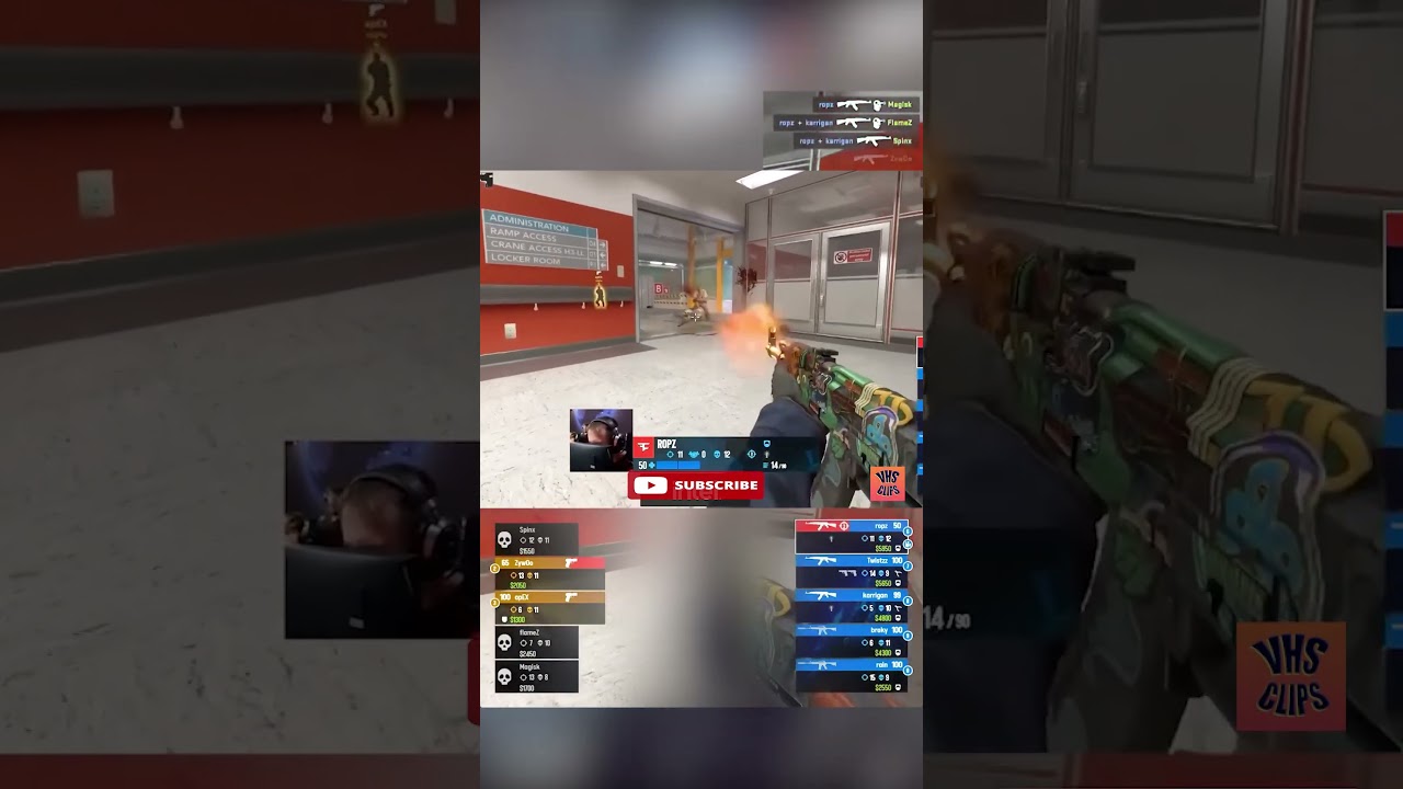 Ropz destroys Nuke Ramp