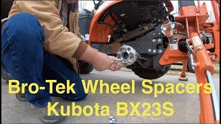 KUBOTA BX23S Bro-Tek Wheel Spacers Install screenshot 4