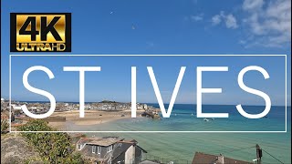 ST IVES, CORNWALL - UNITED KINGDOM [1 Hour Walking Tour in 4K]