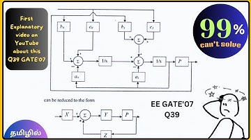 EE GATE 2007 | Q39 | Tough level Block diagram & SFG | 99% of people can