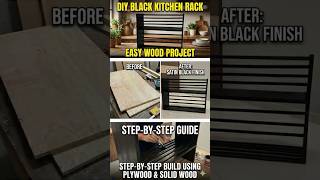 Space Saving Kitchen Rack DIY | Easy Wood Project for Beginners #shorts