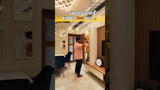 Space saving hidden bar unit 🍺🍾 #interiordesign #hidden #mumbai #space #savings