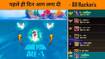 🔥Conqueror Rank Push Day 1 -  Hackers on Top 100 Leaderboard - BGMI 3.6 Update Conqueror Rank Push