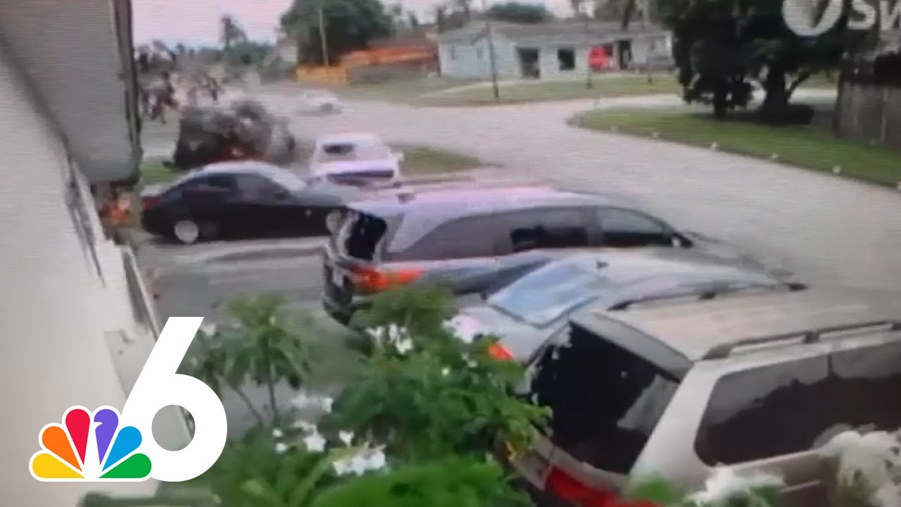 Police chase ends in rollover crash in Fort Lauderdale - YouTube