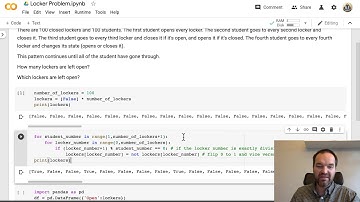 Solving the Locker Problem with Code