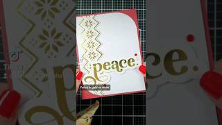 #SHORTS Gold Foiled 2-for-1 Christmas Cards! @erinleecreative #cardmaker