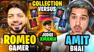 Desi Gamers (Amit bhai) Vs Romeo Gamer Funniest Collection- Who Will Win?😱- Garena Free Fire