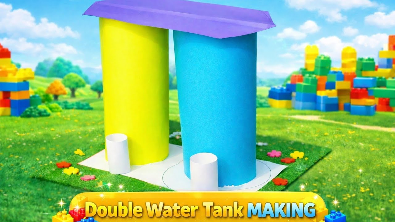Double Water Tank Making | Easy School Science Project | DIY Model
