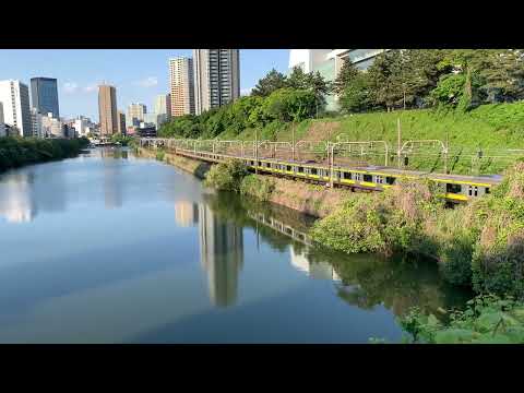 【発着シーン集】 外堀とJR中央線