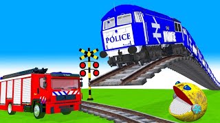 電車アニメ | Railway Crossing | 電車アニメ | railroad crossing fumikiri train #1#2 #3 #166