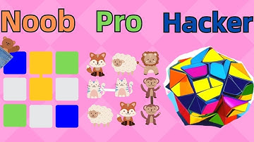NOOB vs PRO vs HACKER - Blocks & Ropes | @PocketBear470