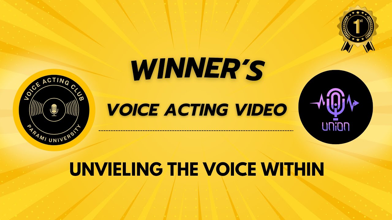 Unveiling the Voice Within: Voice Acting Competition - YouTube
