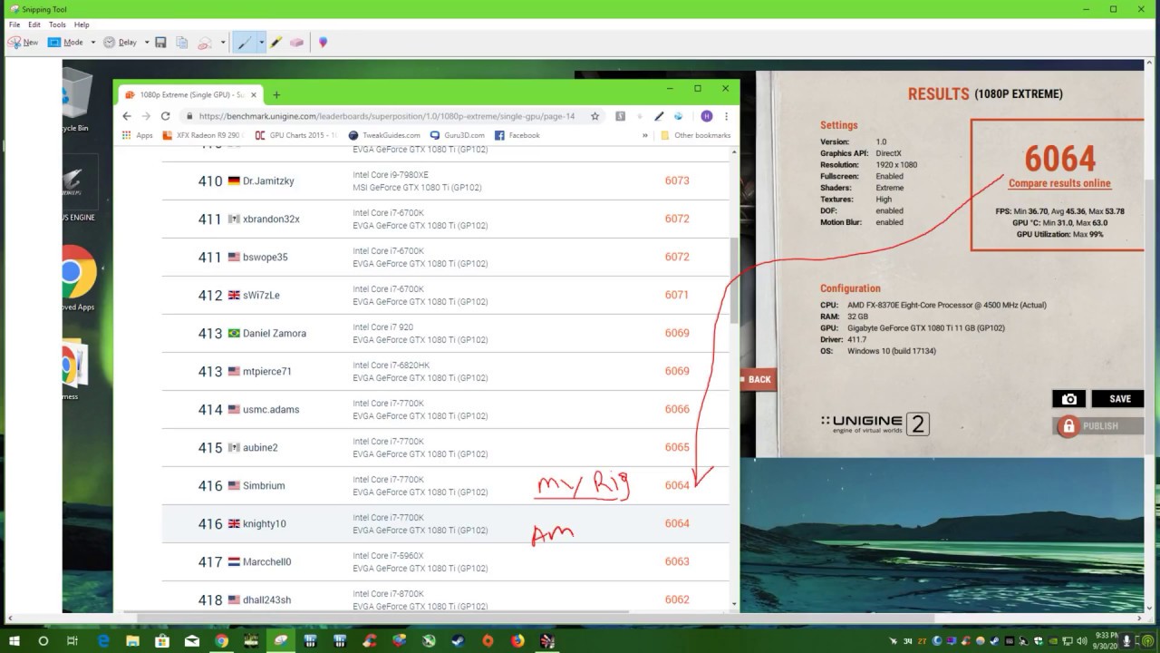 Superposition benchmark 1080p EXTREME