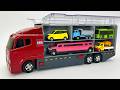 トミカ☆コンボイにミニカーをどんどん収納!開封チェックしていきます☆Tomica Mini Cars☆ Loading into convoy unboxing check Driving Test