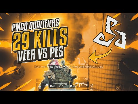 PES BABA thought we were hacking? | VEER vs PES | PMCO QUALIFIERS | 29 Kill chicken Sanhok